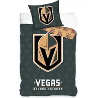 Official Merchandise Inklusive Wäsche NHL Vegas Golden Knights Shield 135x200/80x80 - Grün - 135 × 200 / 80 × 80 cm