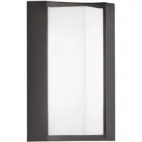 Etc-shop LED Wandleuchte, Alu, anthrazit, IP54, H 22 cm