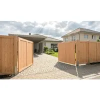 Meingartenversand.de Zaunfelder für Sichtschutz Sion Massiv – Sichtschutzzaun aus Douglasie, naturbelassen – Zaun aus Douglasie – Zaun für Garten & Terrasse