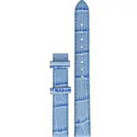 Certina - Leder Ds Prime Lederband Blau 13/12mm, Ohne Schnalle C610011384 - alligator-prägung,blau,kalb