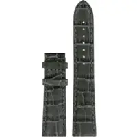 Certina - Leder Ds Podium Gent Square Lederband Grau Halb Glanz 21/18mm, Ohne Schnalle C610018000 - alligator-prägung,grau,rind
