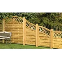 Meingartenversand.de Holzzaun Bremen 150 x 180 cm – Sichtschutzzaun aus druckimprägniertem Holz – massiver Lamellenzaun – Holzsichtschutz für den Garten