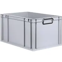 Proregal Eurobox Nextgen Color HxBxT 32x40x60cm 65 Liter Griffe Schwarz Geschlossen Grau Eurobehälter Transportbox Transportbehälter