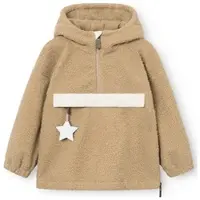 Mini A Ture Matarman Sherpa anorak. GRS travertine beige (0341) 8y