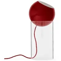 &tradition - Topan VP14 Bodenleuchte, H 46,5 cm, klar / zinnoberrot
