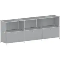 Viasit Sideboard »System 4« auf Standfüßen grau, 227.9x80.6x40.4 cm