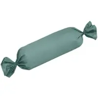 TRAUMSCHLAF Uni Mako-Satin Kissenbezüge Nackenrollenbezug 15x40 cm | salbeigrün - grün
