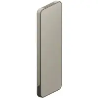 Bemm Relax Hybrid H1800x107x0630, Designheizkörper mit LED und Lichtgrau samtmatt