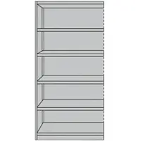 Kerkmann Regalfeld »Office 6 OH« mit Rückwand (960x600 mm) grau, 96x190x60 cm