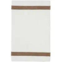Feiler Handtücher Exclusiv mit Chenillebordüre Gästetuch 30x50 cm | safari - braun