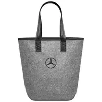 Mercedes-Benz Einkaufstasche Filz Shopper grau/schwarz B66952989 - 26 x 14 x 40 cm