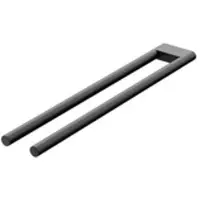 Steinberg Serie 480 Handtuchhalter, 450mm, 2-armig, Edelstahl, 4802550S, Farbe: Mattschwarz