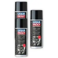 Liqui moly 3x Kettenspray 21714 für Motorrad & Roller - Kettenfett in Spraydose 400 ml