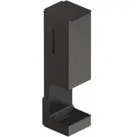 Hewi System 900 Desinfektionsspender, Wandmodell, Edelstahl, pulverbeschichtet, Farbe SC (Dunkelgrau Perlglimmer tiefmatt)