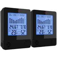 INFACTORY 2er-Set 2in1-Thermometer & Hygrometer, Raum- & Wand-Messung