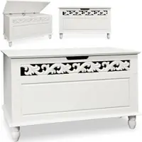 Casaria Deuba Holztruhe Jersey mit klappbarem Deckel