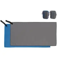 Pearl 2er-Set Mikrofaser-Handtücher, schnell trocknend, anthrazit & blau