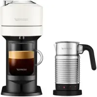 Nespresso Vertuo Next White & Aeroccino4 Vertuo Kaffeemaschine