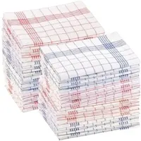 Rosenstein & Söhne 48er-Set Halb-Leinen-Geschirrtücher, 70x50 cm, OEKO-TEX Standard 100