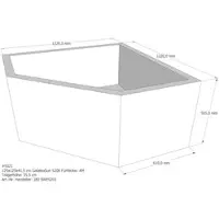 LDG förlag Badewannenträger passend für Galatea S 206 125 × 125 × 41,5 cm
