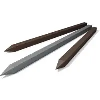 MR-Zaun Vierkantpfosten aus hanit Recyclingkunststoff, 90 x 90 mm, Grau, 2.250 mm, Mindestabnahme: 45 Stk.