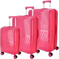 DYX 4 Rollen Trolley 3er Set S/M/L Paris fuchia