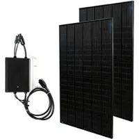Priwatt Balkonkraftwerk priBasic Duo Paket 2x 375 Wp/600 W Solaranlage ohne Halterung inkl. Wechselrichter Hoymiles