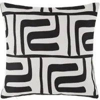 Premium Living Zierkissen Ottawa Schwarz/Beige ca. 40x40cm