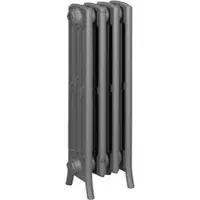 ASW Gussradiator Stockholm RAL 7022, 12 Rippen, 760 mm Breite, 600 mm Höhe, 720 mm Tiefe, 144 m2 Wärmeleistung