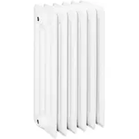 ASW Stahlradiator pulverbeschichtet 15 Glieder Nabenabstand 500 mm „HG-TEC“ 75 × 60 × 22 cm in Weiß (RAL 9010)