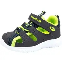 Kangaroos Sandale "KI-Rock Lite EV", Mädchen, Gr. 22, blau (blau, lime), Synthetik, Textil, Schuhe Sandale
