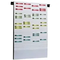 Eichner Beleg-Planungtafel für DIN A5/A6 (50 x 79,5 cm) 32 Fächer silber