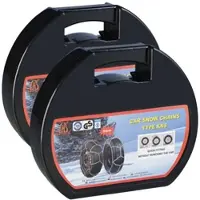 Lescars 2er-Set Schneeketten Größe XL für Reifen 245/45 R18 u.v.m.