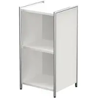 Kerkmann Aktenregal »Artline Transparent« schmal 2 OH weiß, 41x78x38 cm