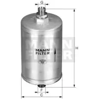 MANN-FILTER Kraftstofffilter WK 5020 x KIT