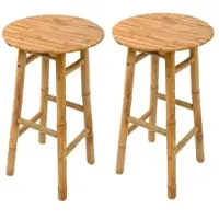 Möbel Kraft Barhocker 2er-Set Samarina , braun , Maße (cm): B: 40 H: 69