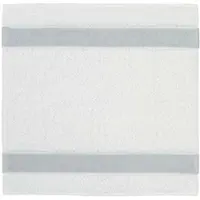 Feiler Handtücher Exclusiv mit Chenillebordüre Seiftuch 30x30 cm | silber - grau