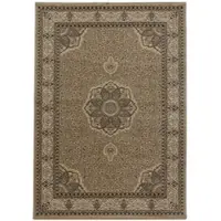 Carpetsale24 Orientteppich Beige 300x400 cm – XXL Kurzflor Teppich im klassischen Vintage Stil für großes Wohnzimmer, Loft, offener Essbereich