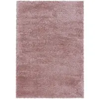 Carpetsale24 Shaggy Hochflor Teppich Rosa 240x340 cm Extra Weich & Waschbar - Jute Rückseite, Einfarbig & Flauschig für Wohnzimmer & Schlafzimmer