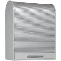Geramöbel Rollladenschrank »Florenz« 80 cm breit 2 OH grau, 80x103x40 cm