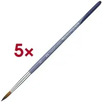 Faber-Castell 5er-Pack Rundpinsel Größe 6