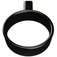 Burgbad Vry Föhnhalter, schwarz matt, Innendurchmesser 90mm, ACJW001