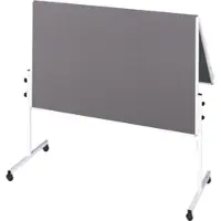 Soennecken Moderationswand 4870 klappbar Filz grau inkl. Rollen