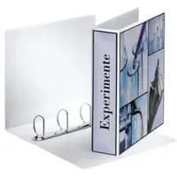Esselte 10er-Pack Präsentationsringbücher 4 Ringe weiß 7,7 cm DIN A4 weiß, 7.7 cm