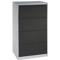 Californian Products CP Hängeregistraturschrank A4 schwarz, 78.7x135.7x59 cm