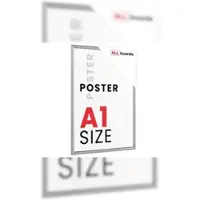 Allboards Plakatrahmen, Klapprahmen A1-Format, Silber