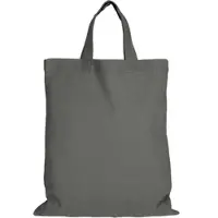 TEXXILLA 10 Stück Apothekertasche - OEKO-TEX 100 zertifiziert | mit zwei kurzen Henkeln | 22x26cm | Jutebeutel | Einkaufstasche | unbedruckt, stahlgrau, 100 Stück