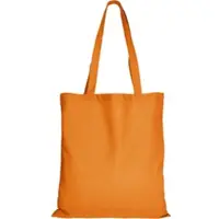 TEXXILLA 10er Pack Baumwolltasche - 28 Farben | mit Zwei Langen Henkeln | 38x42cm, mandarin, 25 Stück