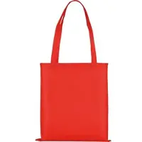 TEXXILLA 10er | 25er | 100er Pack PP-Tasche Classic mit zwei langen Henkeln, rot, 25 Stück