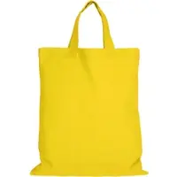TEXXILLA 10 Stück Apothekertasche - OEKO-TEX 100 zertifiziert | mit zwei kurzen Henkeln | 22x26cm | Jutebeutel | Einkaufstasche | unbedruckt, gelb, 25 Stück